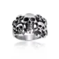 Bague Gothique à Multiples Têtes de Mort en Acier 316L.
