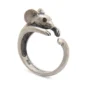 Bague Ouverte Souris en Laiton - Taille Réglable.