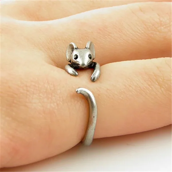 Bague Souris en Laiton - Taille Réglable Bague Souris en Laiton - Taille Réglable.