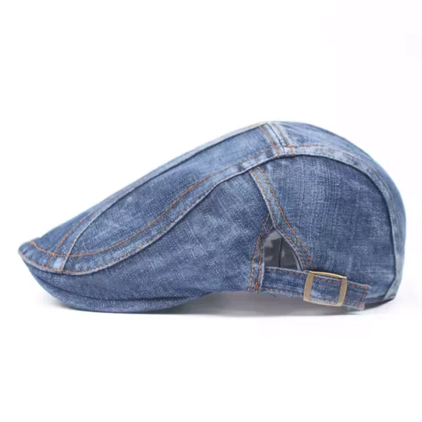 Béret Duckbill en Denim pour Homme & Femme Réglable par Glissière Latérale Béret Duckbill en Denim pour Homme & Femme Réglable par Glissière Latérale.