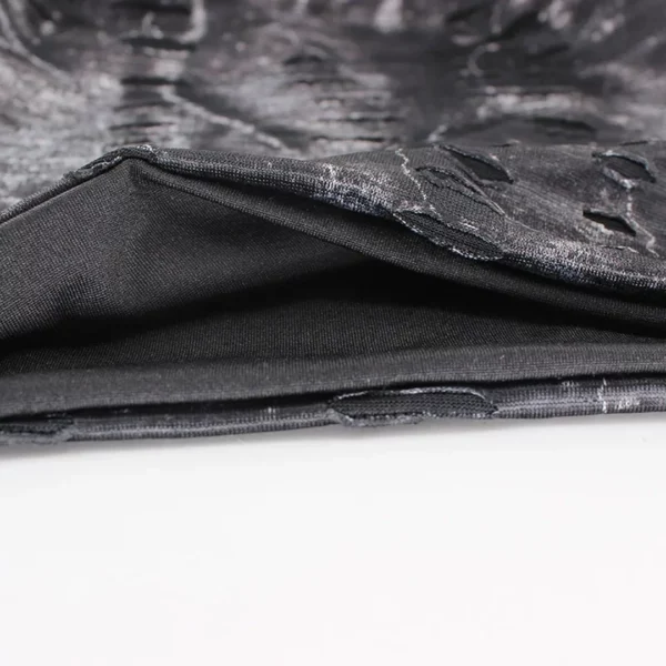 Bonnet Noir Effet Déchiré Léger & Extensible.