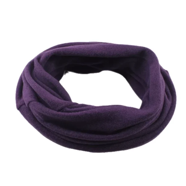 Bonnet Tube Convertible Violet en mode Écharpe Bonnet Tube Convertible Violet en mode Écharpe.