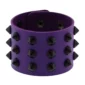 Bracelet Clouté en Cuir Synthétique (variante couleur violet).