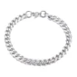 Bracelet Gourmette Maille Cubaine - Acier Inoxydable 7 mm.
