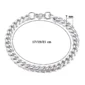 Bracelet Gourmette Maille Cubaine - Acier Inoxydable 7 mm (dimensions).