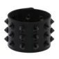 Bracelet Punk Clouté en Cuir PU (variation couleur noir).