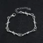 Bracelet en Fil Barbelé Acier Inoxydable Style Punk.