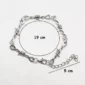 Bracelet en Fil Barbelé Acier Inoxydable Style Punk (dimensions)