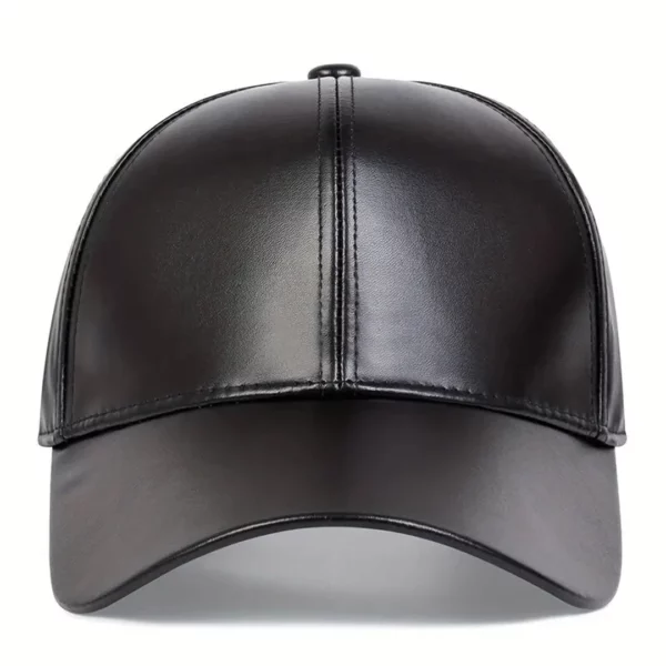 Casquette Baseball en Cuir Noir Homme et Femme Casquette Baseball en Cuir Noir Homme et Femme.