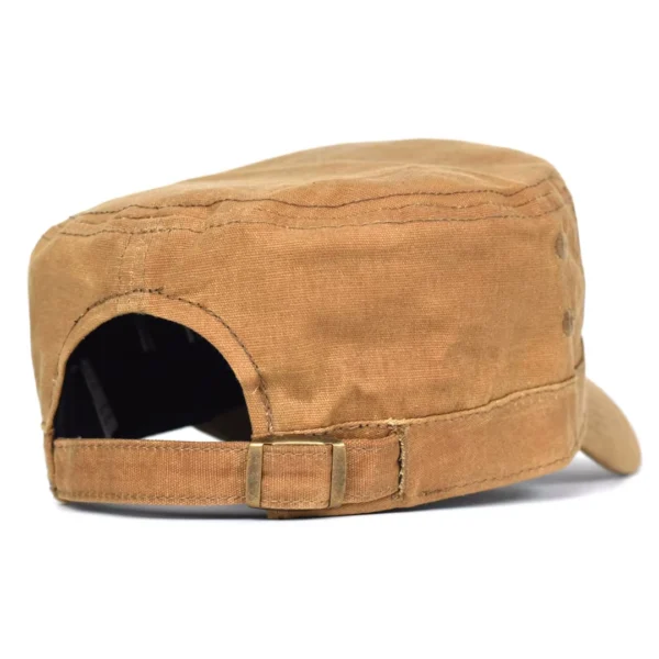 Casquette Militaire Coton Ciré Kaki Ajustable de 56 à 59 cm Tour de Tête Casquette Militaire Coton Ciré Kaki Ajustable de 56 à 59 cm Tour de Tête.