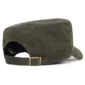 Casquette Militaire Coton Ciré Vert Armée avec Boucle Coulissante.