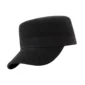 Casquette Militaire Noire en Coton Unisexe.