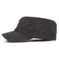 Casquette Militaire en Coton Ciré Gris.