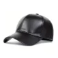 Casquette en Cuir Noir Homme et Femme.