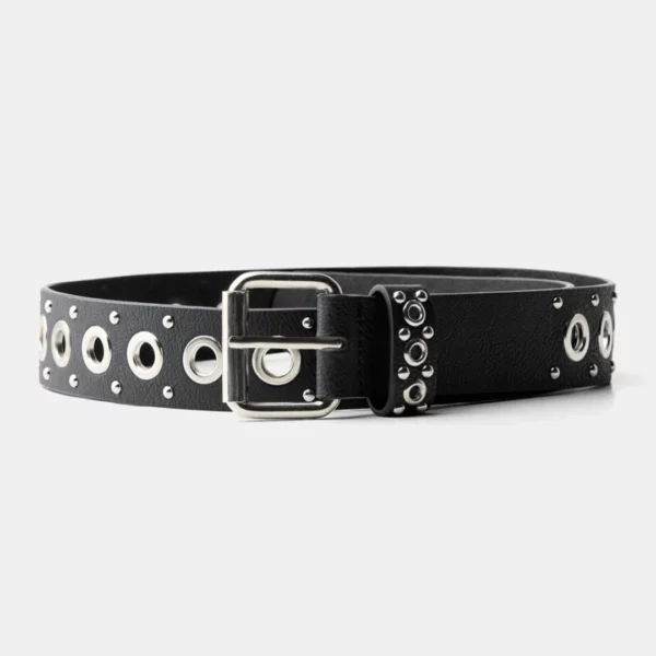 Ceinture Femme Cuir PU avec Œillets Métalliques Ceinture Femme Cuir PU avec Œillets Métalliques.