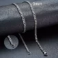 Chaîne Cubaine en Acier Inoxydable Maillons 3 mm.