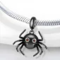 Charm Araignée Noire en Argent 925.