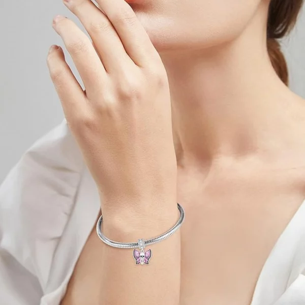 Charm Crâne Papillon Améthyste en Argent 925 pour Bracelet Breloques Femme Charm Crâne Papillon Améthyste en Argent 925 pour Bracelet Breloques Femme.