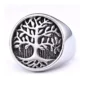Chevalière Arbre de Vie en Acier 316L - Bague Symbolique.