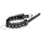Choker Cuir Noir avec Anneau et Bordure Dentelle Style Punk Romantique Bondage