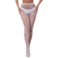 Collants Résille Motif Serpent - Couleur Blanc.