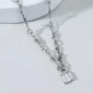 Collier Ras du Cou Punk Chaîne Barbelée avec Cadenas.