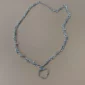 Collier en Fil Barbelé Chaîne et Pendentif Cœur.