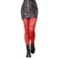 Femme Punk en Collants Résille Motif Serpent - Couleur Rouge.