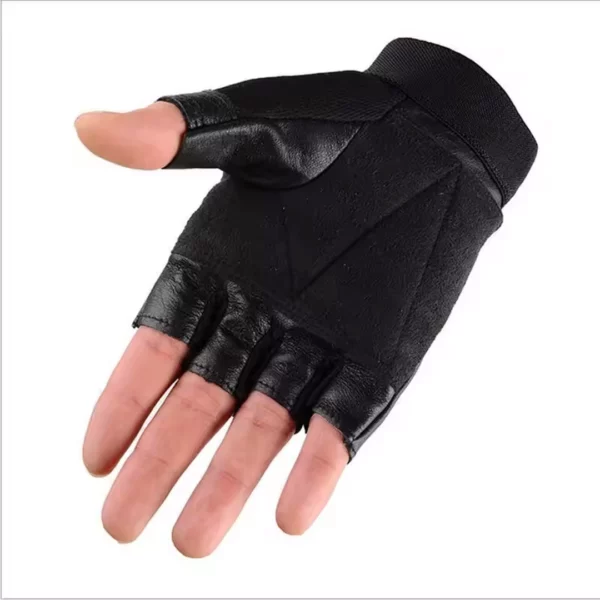 Gants sans doigts Cuir Homme Doublure Chaude & Fermeture Velcro Gants sans doigts Cuir Homme Doublure Chaude & Fermeture Velcro.