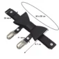 Jarretière Cuir PU Nœud Papillon & Clips Bas (dimensions).