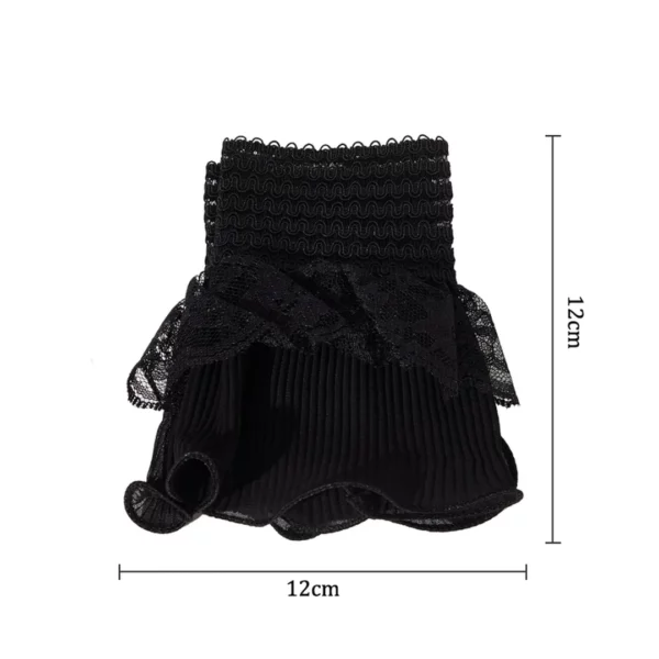 Manchettes Amovibles Femme en Dentelle (dimensions).