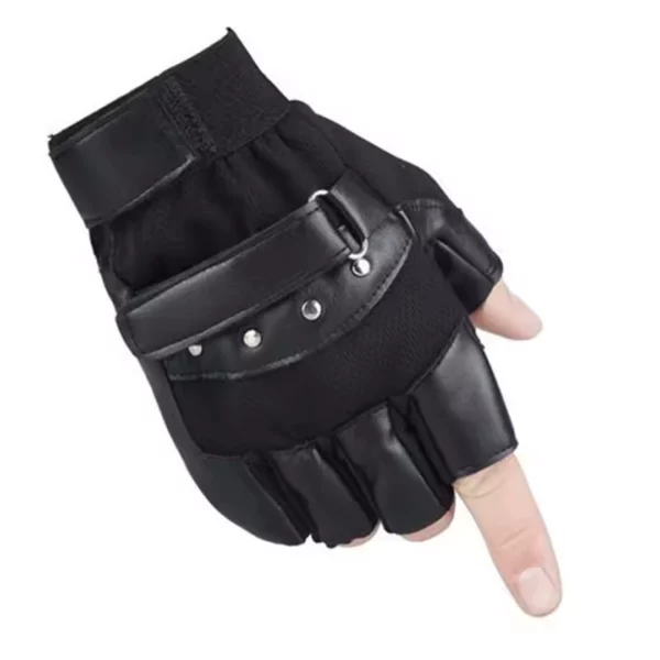 Mitaines Cuir Noir Homme Doublure Chaude & Fermeture Velcro Mitaines Cuir Noir Homme Doublure Chaude & Fermeture Velcro.