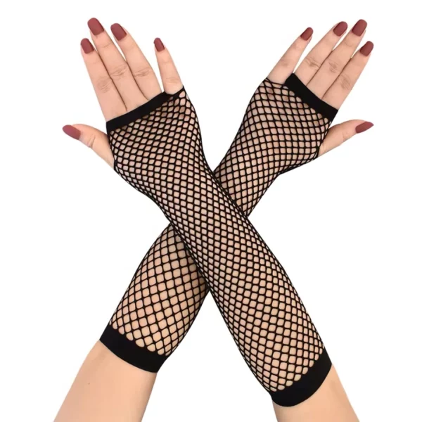 Mitaines Longues Résille Gothiques Noires Mitaines Longues Résille Gothiques Noires.