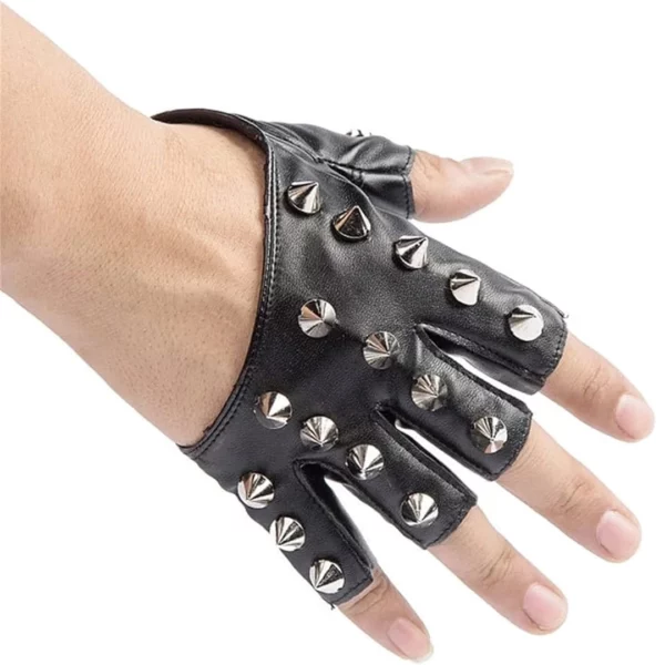 Mitaines en Cuir Cloutées Gothique Rock Mitaines en Cuir Cloutées Gothique Rock.