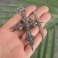 Pendentif Croix Jésus Punk