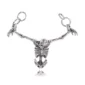 Pendentif Gothique Squelette Captif en Acier Inoxydable.