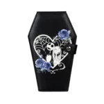 Portefeuille Cercueil Gothique Cuir Noir Jack & Sally.