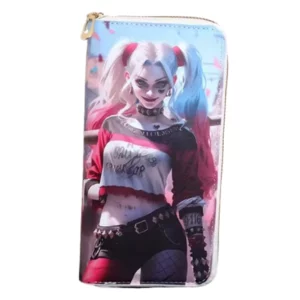 Portefeuille Harley Quinn Grand Format en Cuir.