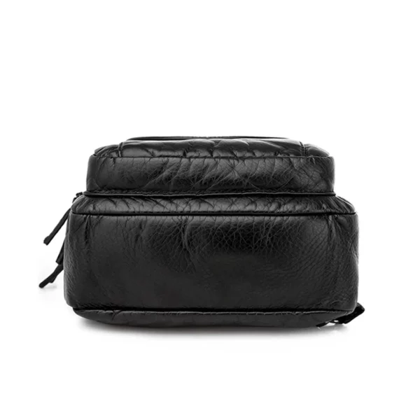Sac à Dos Compact Femme en Cuir Synthétique Noir Sac à Dos Compact Femme en Cuir Synthétique Noir.