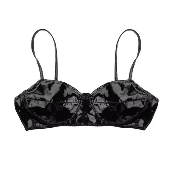 Soutien-Gorge Sexy en Cuir Synthétique Souple Soutien-Gorge Sexy en Cuir Synthétique Souple.