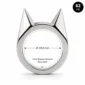 Bague Chat Oreilles Pointues Acier 316L (dimensions).