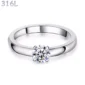 Bague Modulaire Acier 316L à Zirconium Blanc Interchangeable.