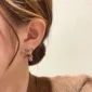 Boucles d'Oreilles Ours Peluche Marron sur Lobe