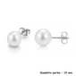 Boucles d’Oreilles Perles Blanches Nacrées 10 mm