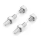 Boucles d’Oreilles Vis Boulon Acier Chirurgical 316L Poli.