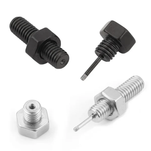Boucles d’Oreilles Vis Boulon avec Filetage en Acier 316L Boucles d’Oreilles Vis Boulon avec Filetage en Acier 316L.