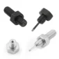 Boucles d’Oreilles Vis Boulon avec Filetage en Acier 316L.