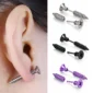 Boucles d’Oreilles Vis Cruciforme Acier 316L.