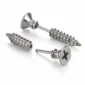 Boucles d’Oreilles Vis Cruciforme Acier Chirurgical 316L Poli.