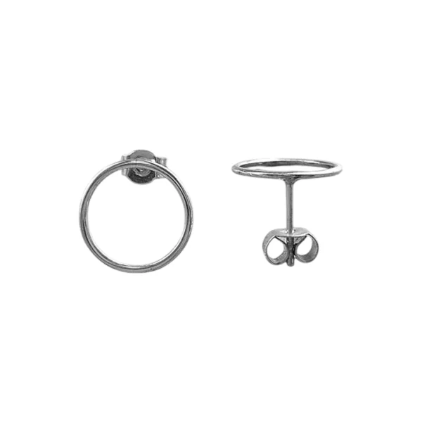 Boucles d’oreilles Femme Cercle Flottant 14 mm Argent 925 Boucles d’oreilles Femme Cercle Flottant 14 mm Argent 925.
